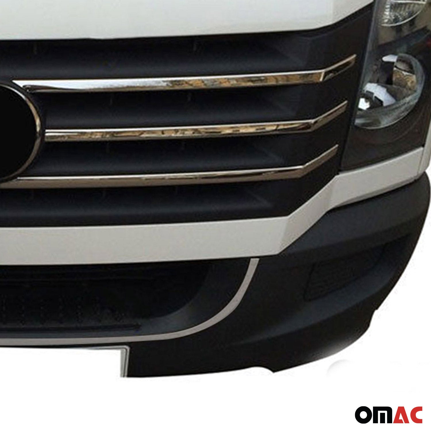 Kühlergrill Leisten Grillleisten für VW Crafter 2012-2017 Edelstahl Chrom 6tlg
