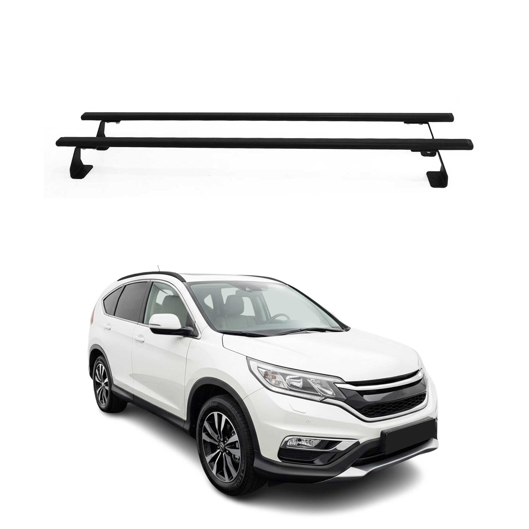 Dachträger Grundtäger für Honda CR-V IV 2013-2018 75kg Stahl Schwarz 2 tlg