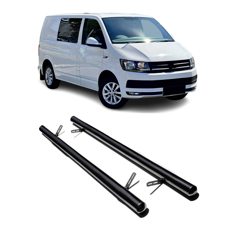 Stahl Trittbretter Schwellerrohre für VW T6 T6.1 Transporter 2015-2024 Kurzer