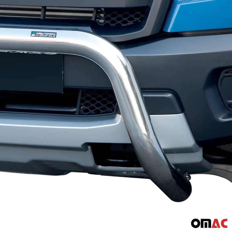 Frontbügel Frontschutzbügel für Ford Ranger Raptor 2019-2025 ø76mm Stahl Silber