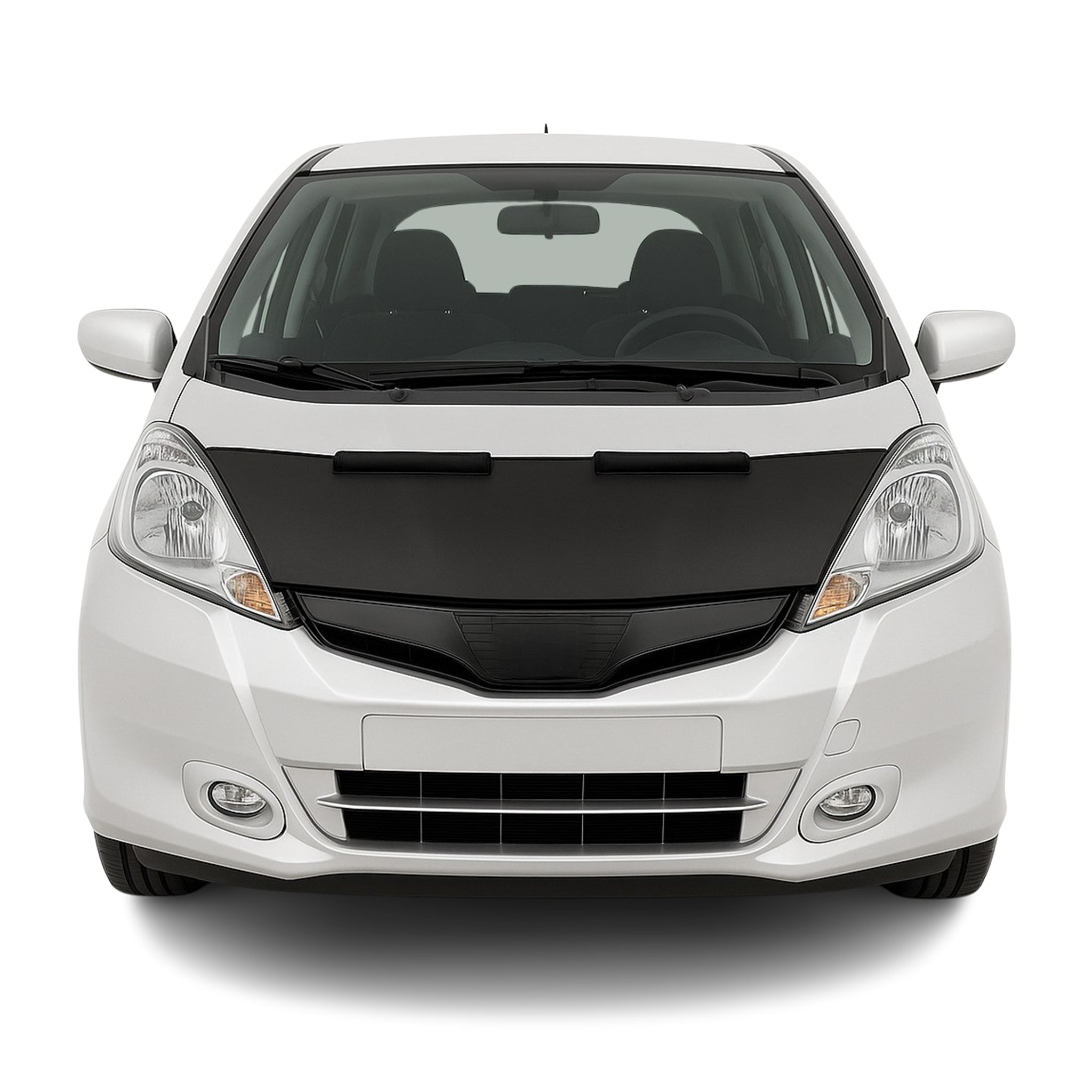 Haubenbra Steinschlagschutz Bonnet Bra für Honda Jazz GE 2009-2014 Schwarz Halb