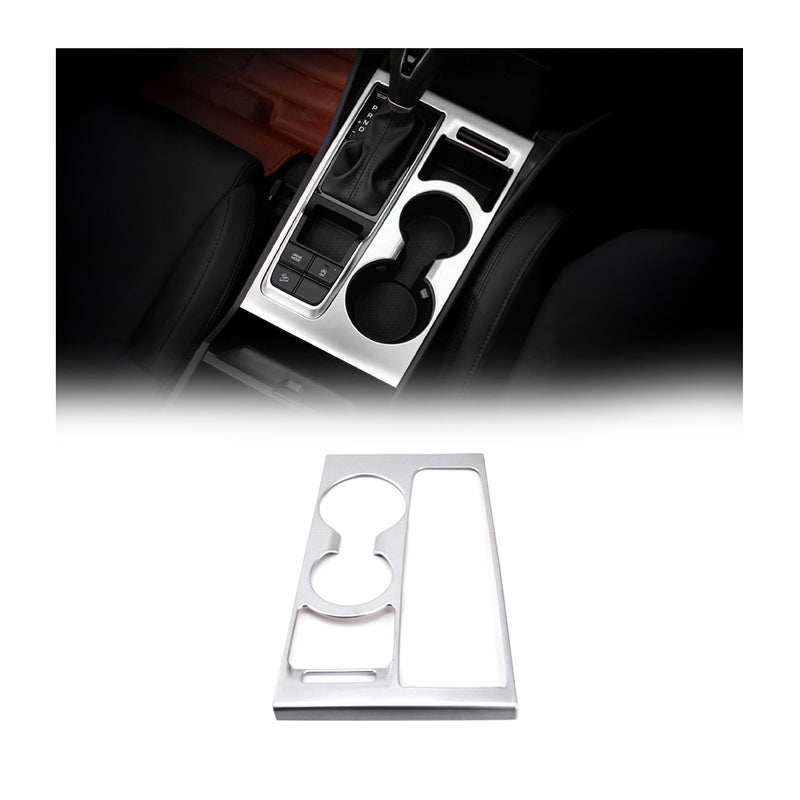 Getränkehalter Rahmen Cupholder für Hyundai Tucson 2015-2021 Chrom ABS Silber
