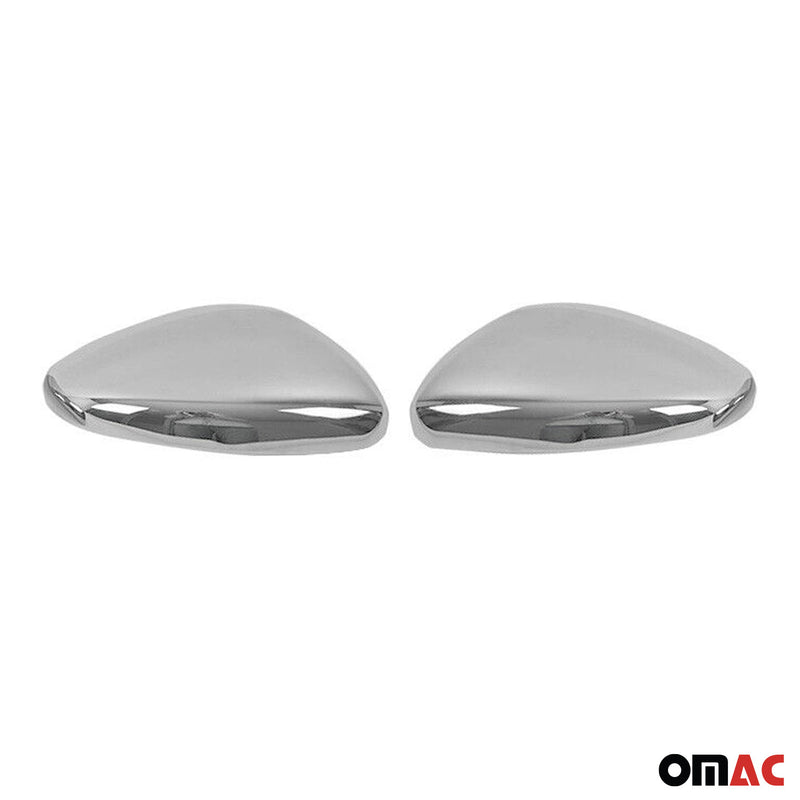 Spiegelkappen Spiegelabdeckung für Citroen C3 2016-2021 Edelstahl Silber 2tlg