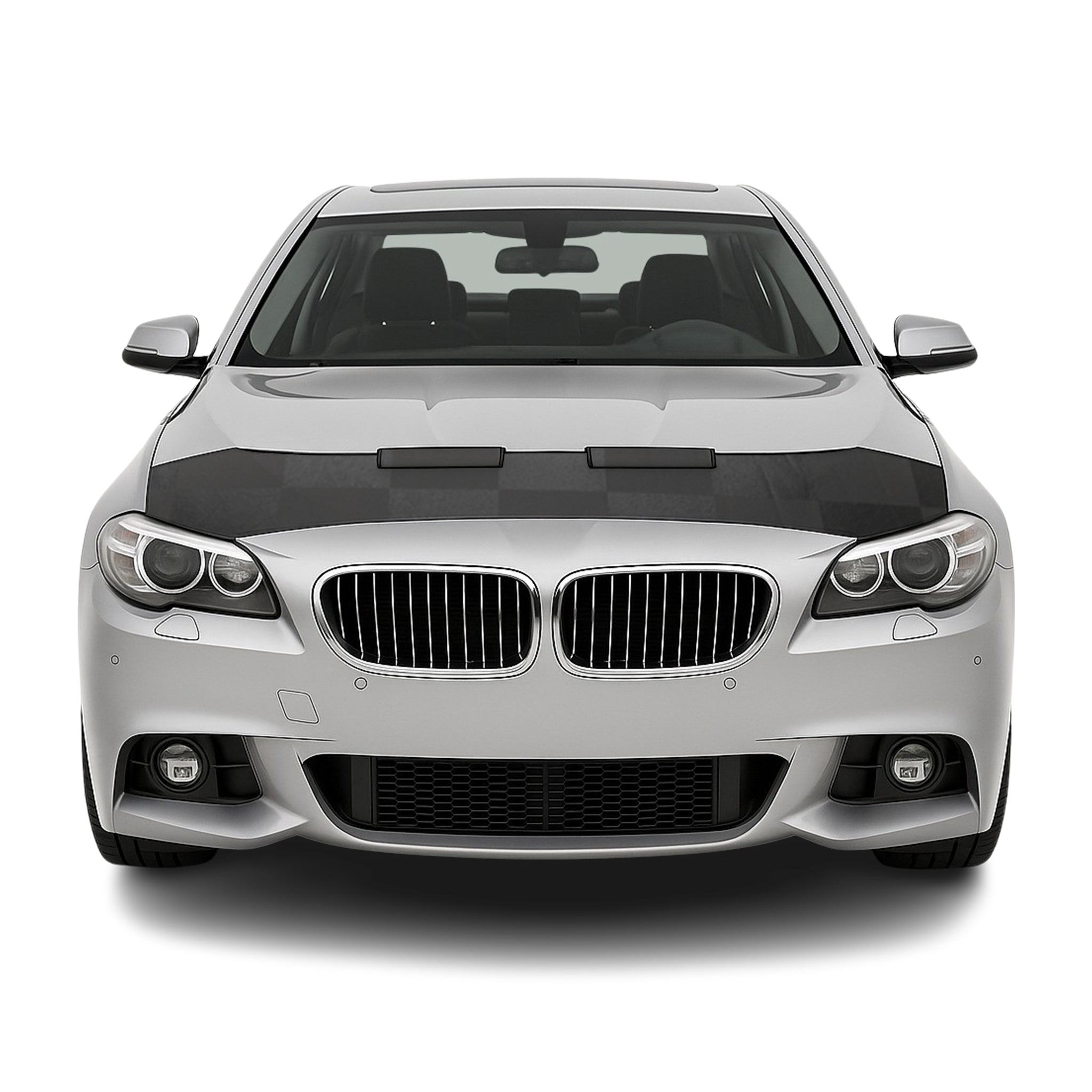 Haubenbra Steinschlagschutz Bonnet Bra für BMW 5er 2010-2016 Kariert Halb