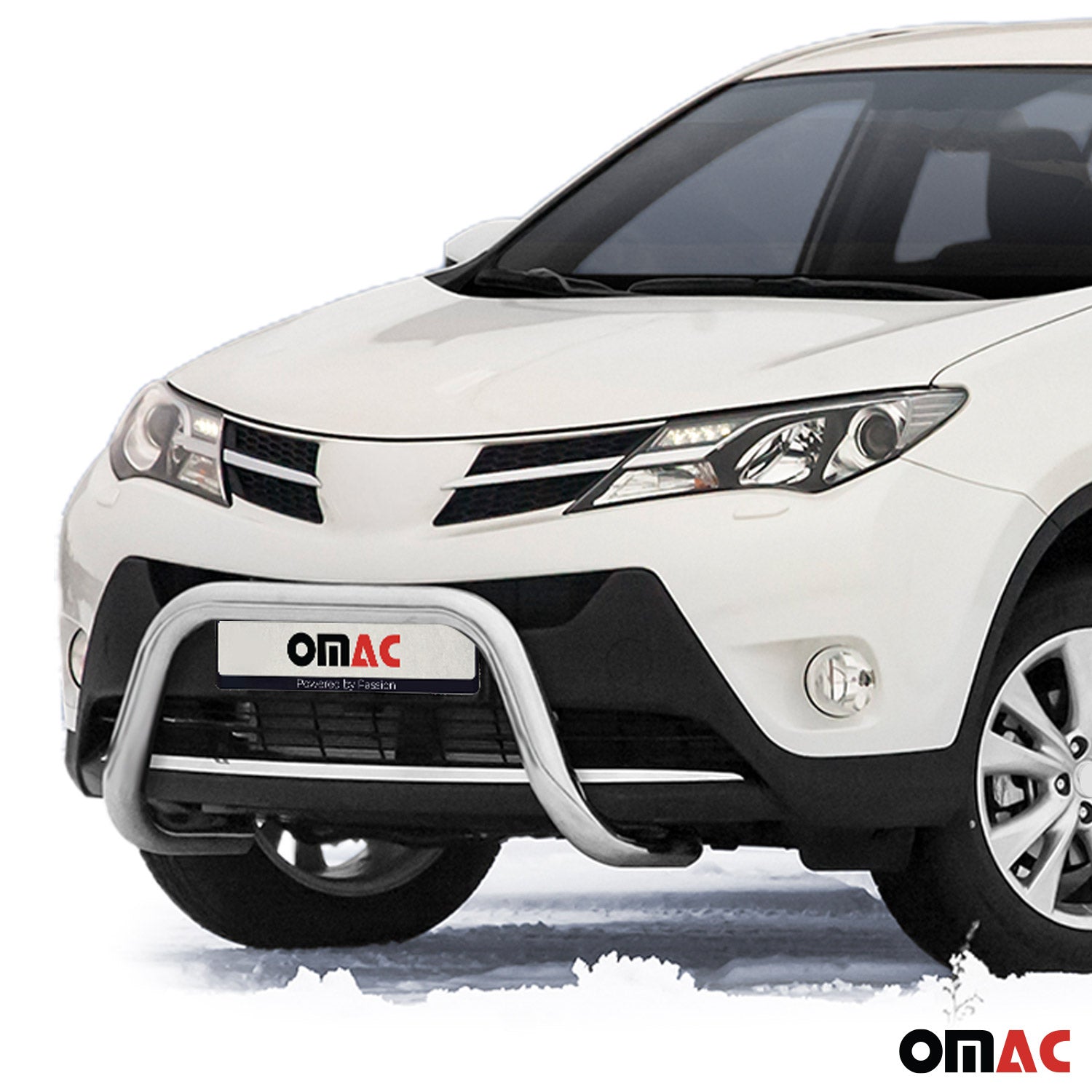 Stahl Frontbügel Frontschutzbügel für Toyota RAV4 2013-2015 mit ABE Silber