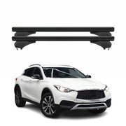 Menabo Dachträger Grundtäger für Infiniti QX30 2016-2019 Aluminium Schwarz 2 tlg