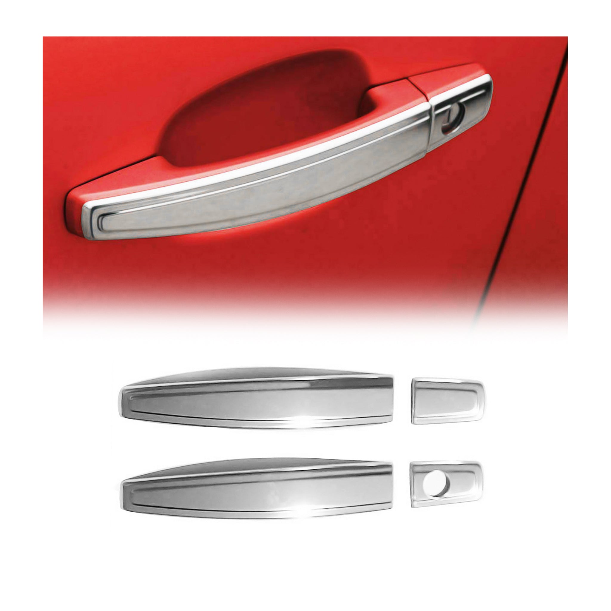 Chrom Türgriff Blende für Opel Corsa D 2006-2015 3tür Edelstahl 4tlg