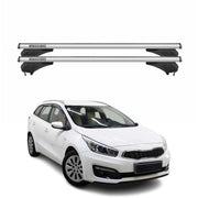 Menabo Dachträger für KIA Cee'D Sportswagon 2012-2018 Aluminium Silber 2 tlg