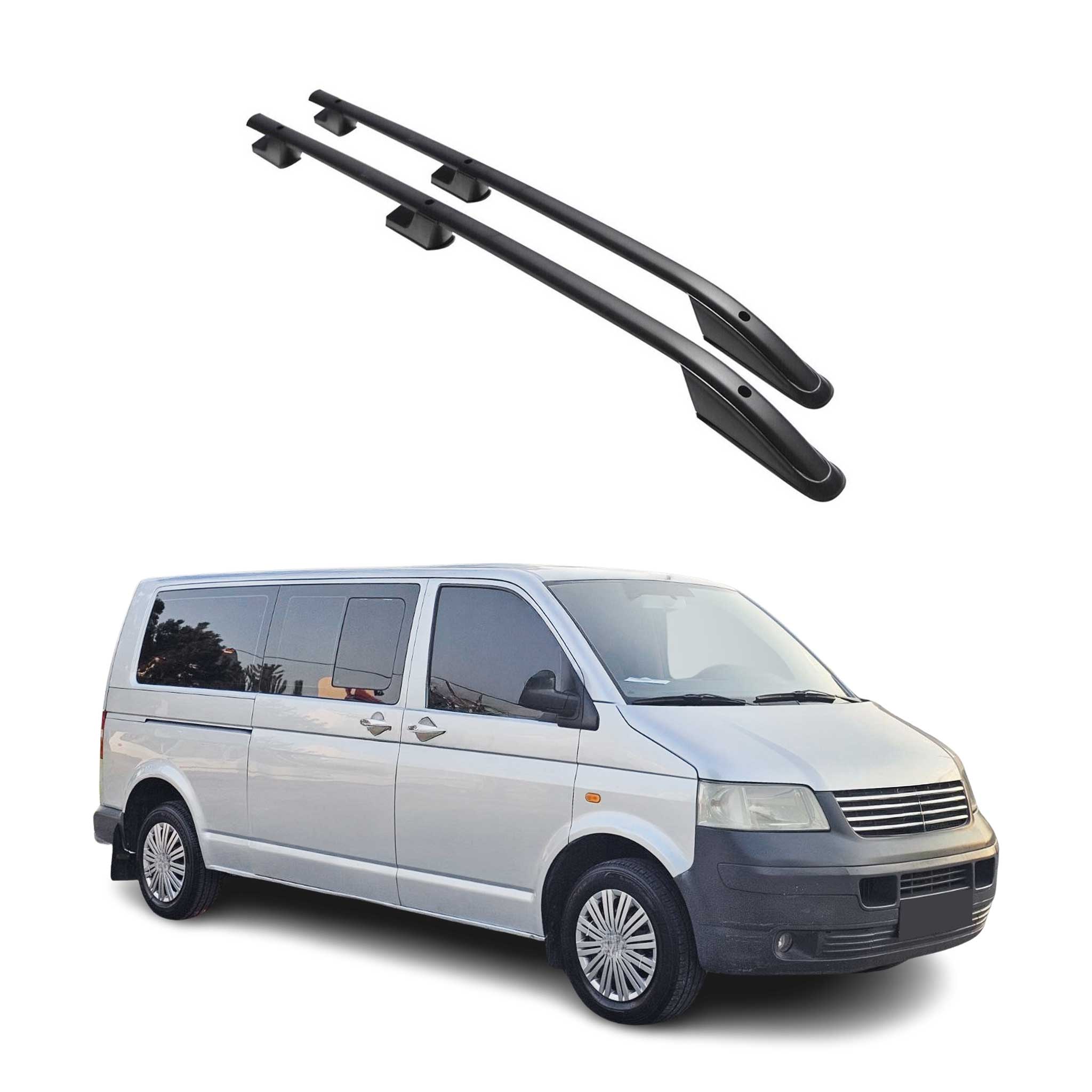Aluminium Dachreling für VW T5 T6 Transporter Multivan Caravelle 2003-2024 L2