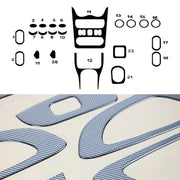 Innenraum Dekor Cockpit für Dacia Sandero 2008-2011 Carbon Optik 22tlg