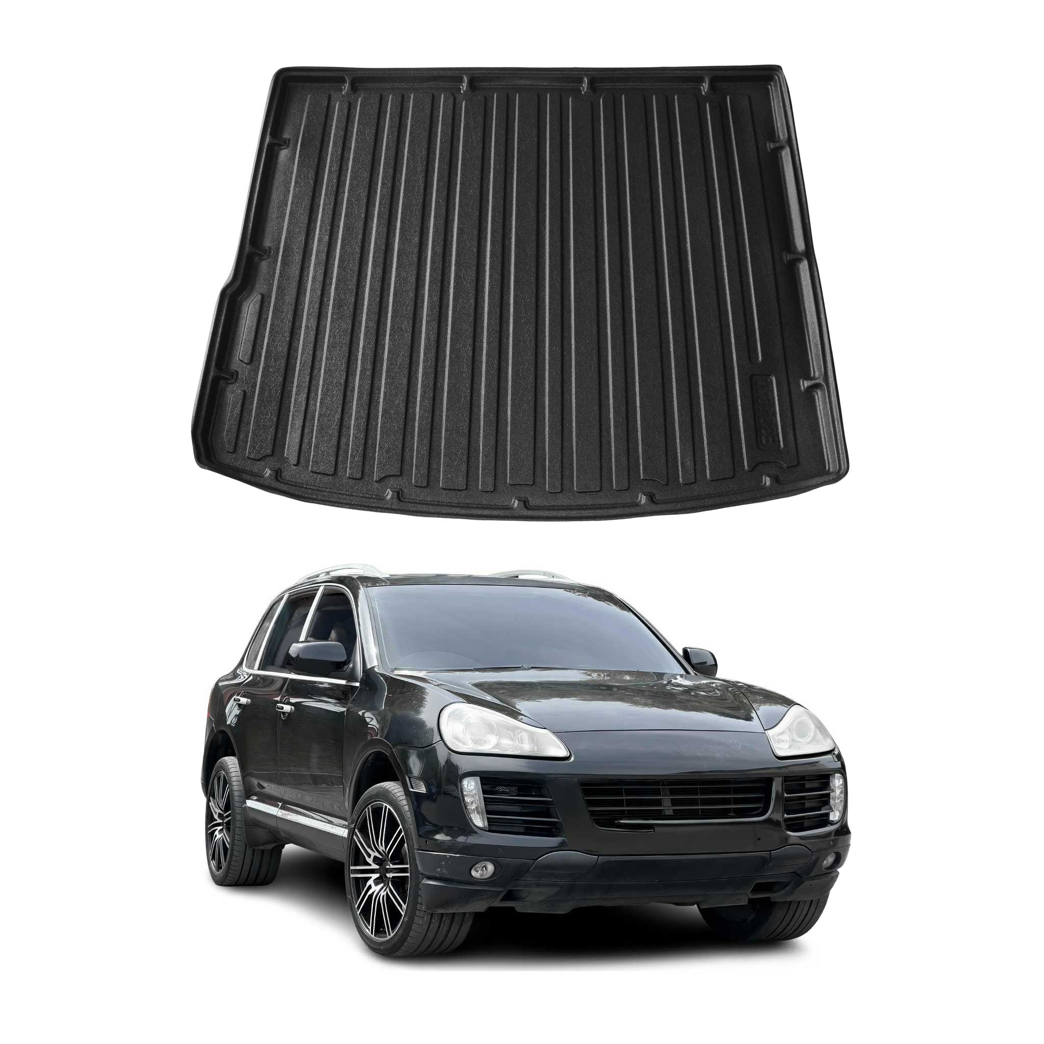 Kofferraumwanne Laderaumwanne für Porsche Cayenne 2003-2011 Gummi TPE Schwarz