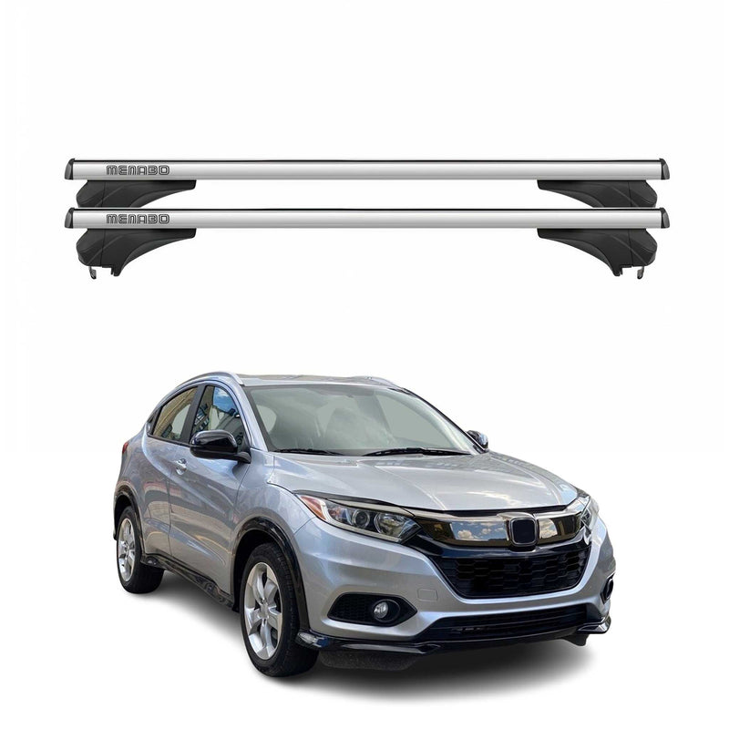 Menabo Dachträger Grundtäger für Honda HR-V 2015-2021 Aluminium Silber 2 tlg
