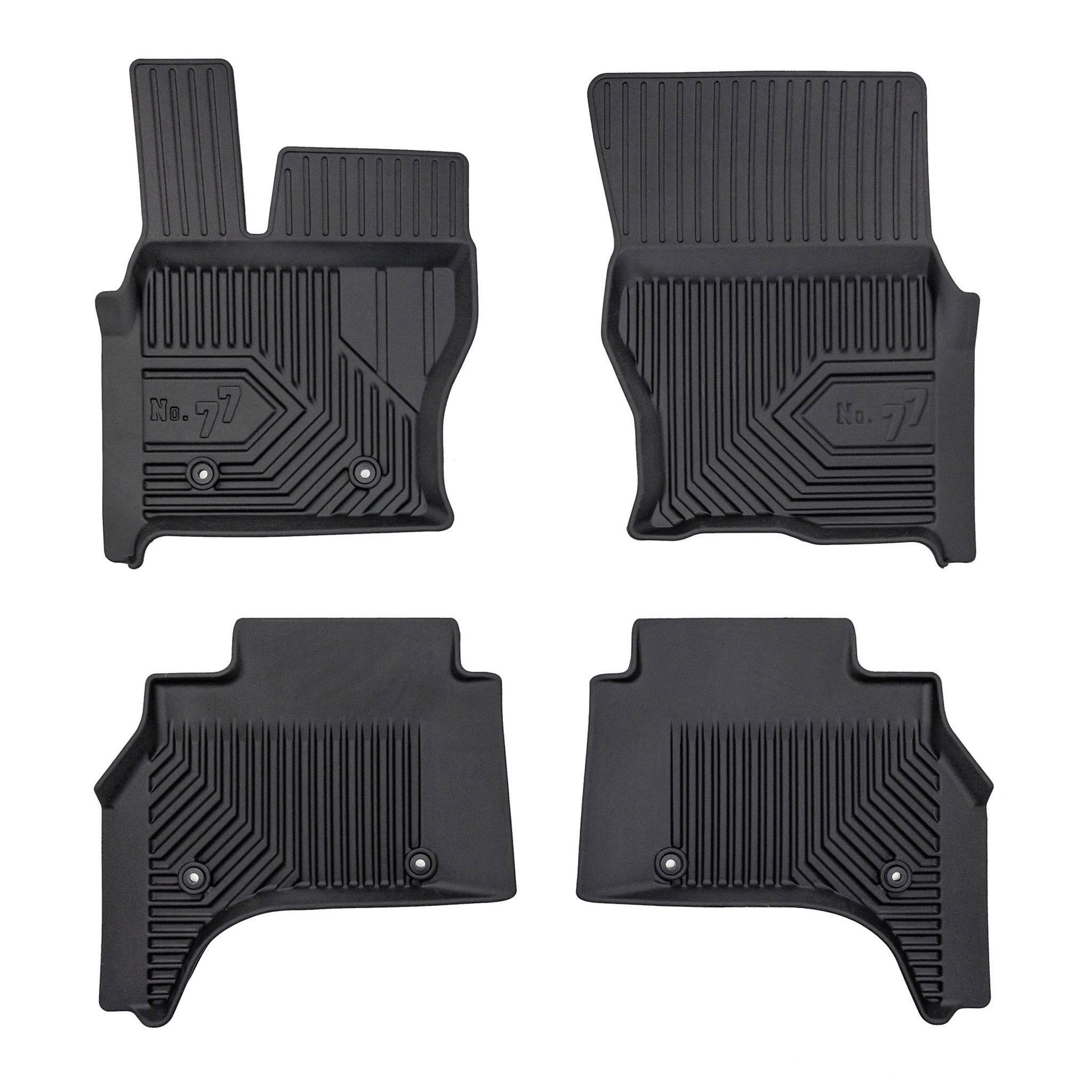 Fußmatten Gummimatten für Land Rover Range Rover Sport II 2013-2022 Schwarz 3tlg