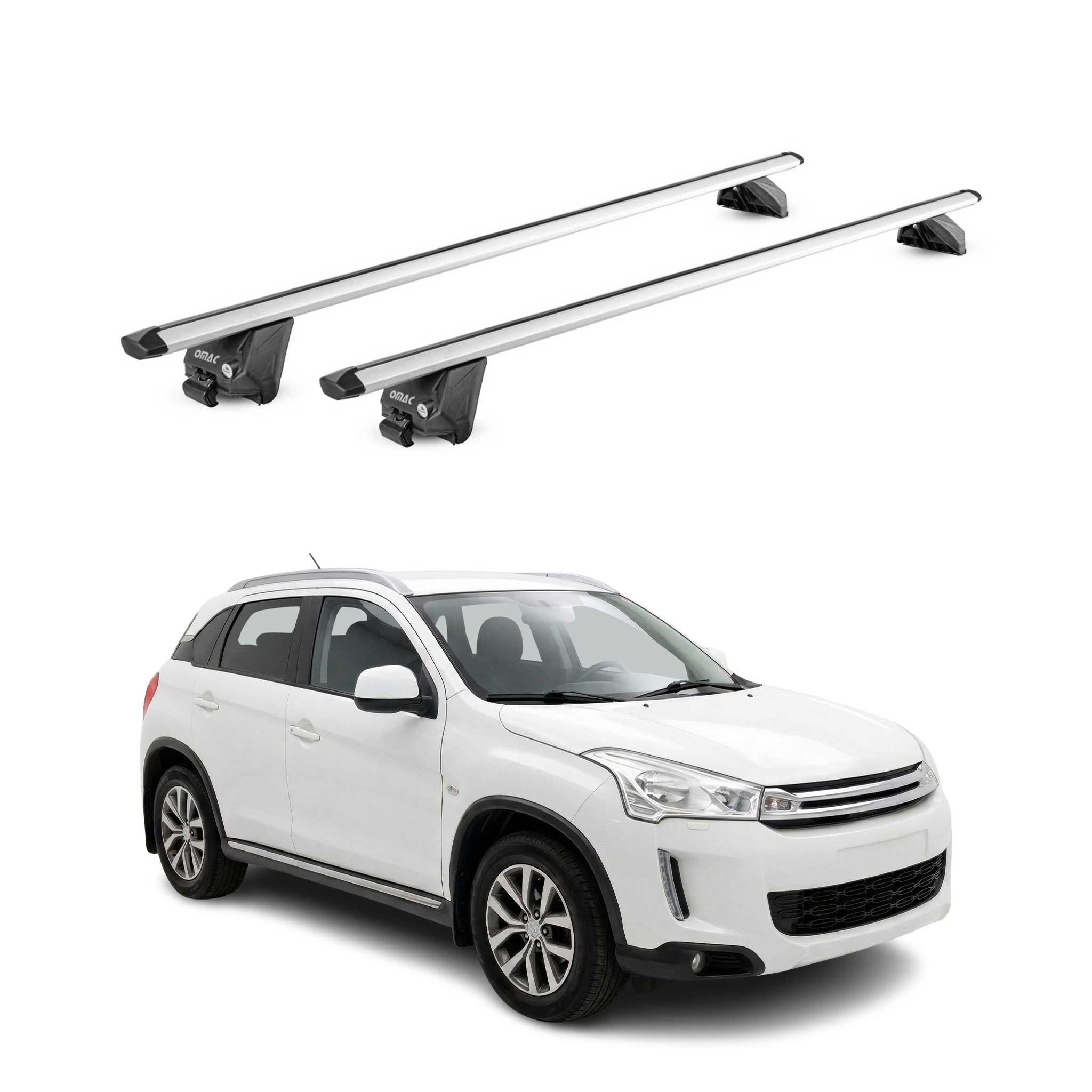 Dachträger für Citroen C4 Aircross 2012-2017 100kg Aluminium Silber 2x ABE