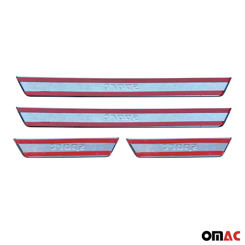 Door sills Sport for Ford S-Max B-Max C-Max Sport Brushed Chrome 4x