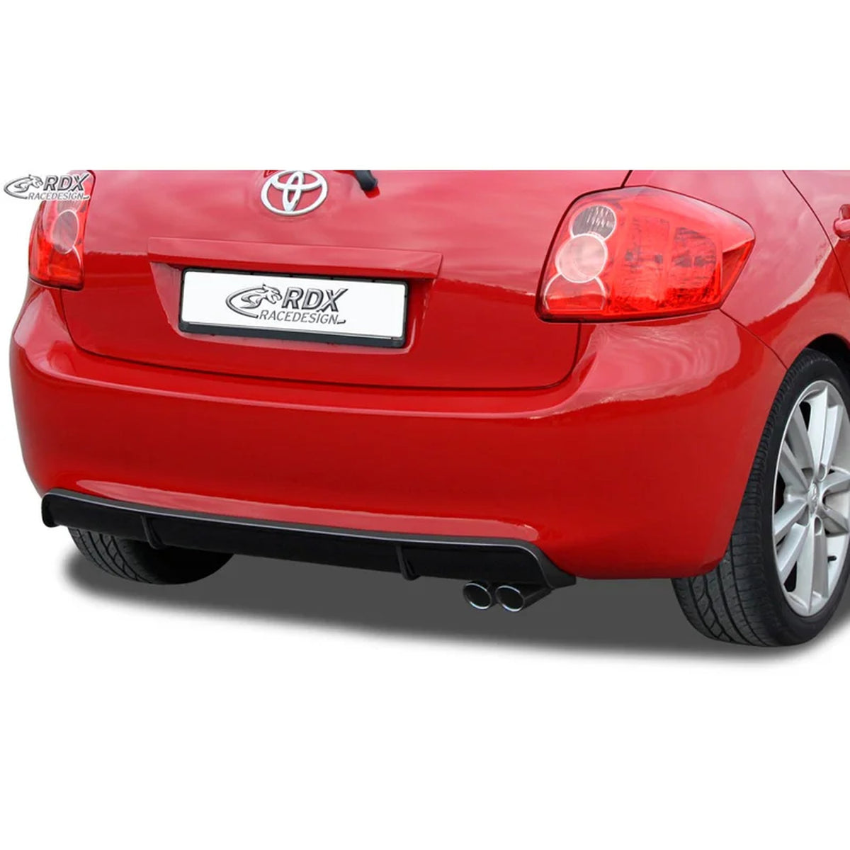 RDX Heckschürzenansatz Diffuser für Toyota Auris E150 2007-2010 ABS Schwarz TÜV