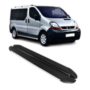 Trittbretter Seitenschweller für Renault Trafic 2001-2014 L1 Alu Schwarz Grau