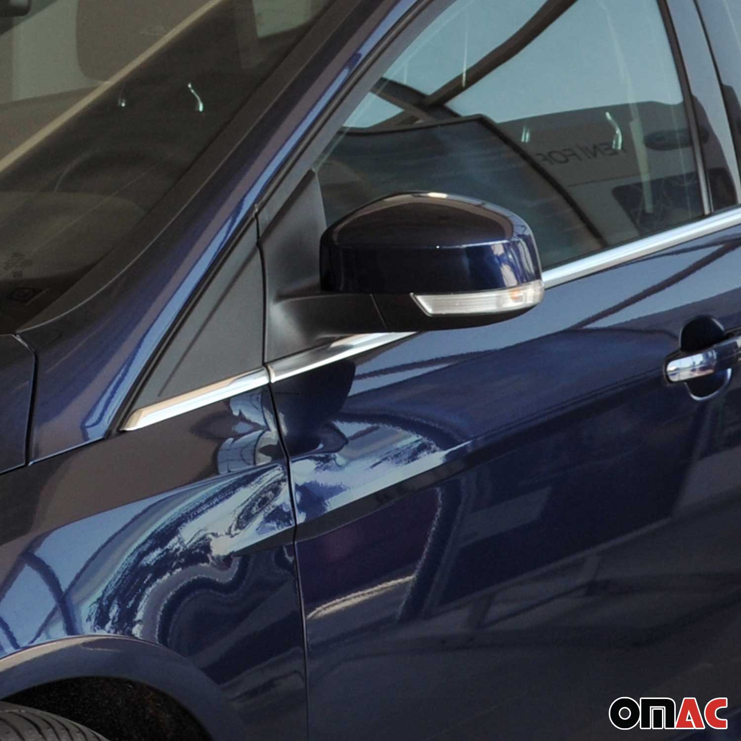 Fensterleisten Zierleisten für Ford Focus mk3 Schrägheck C346 2011-18 Chrom 8tlg