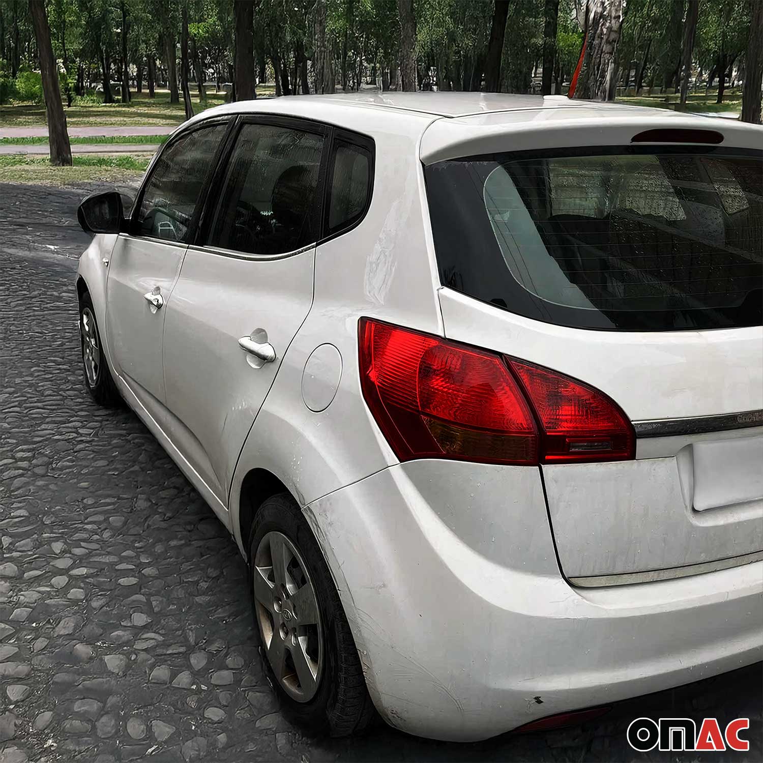 Fensterleisten Zierleisten für Kia Venga 2010-2019 Edelstahl Chrom 4tlg