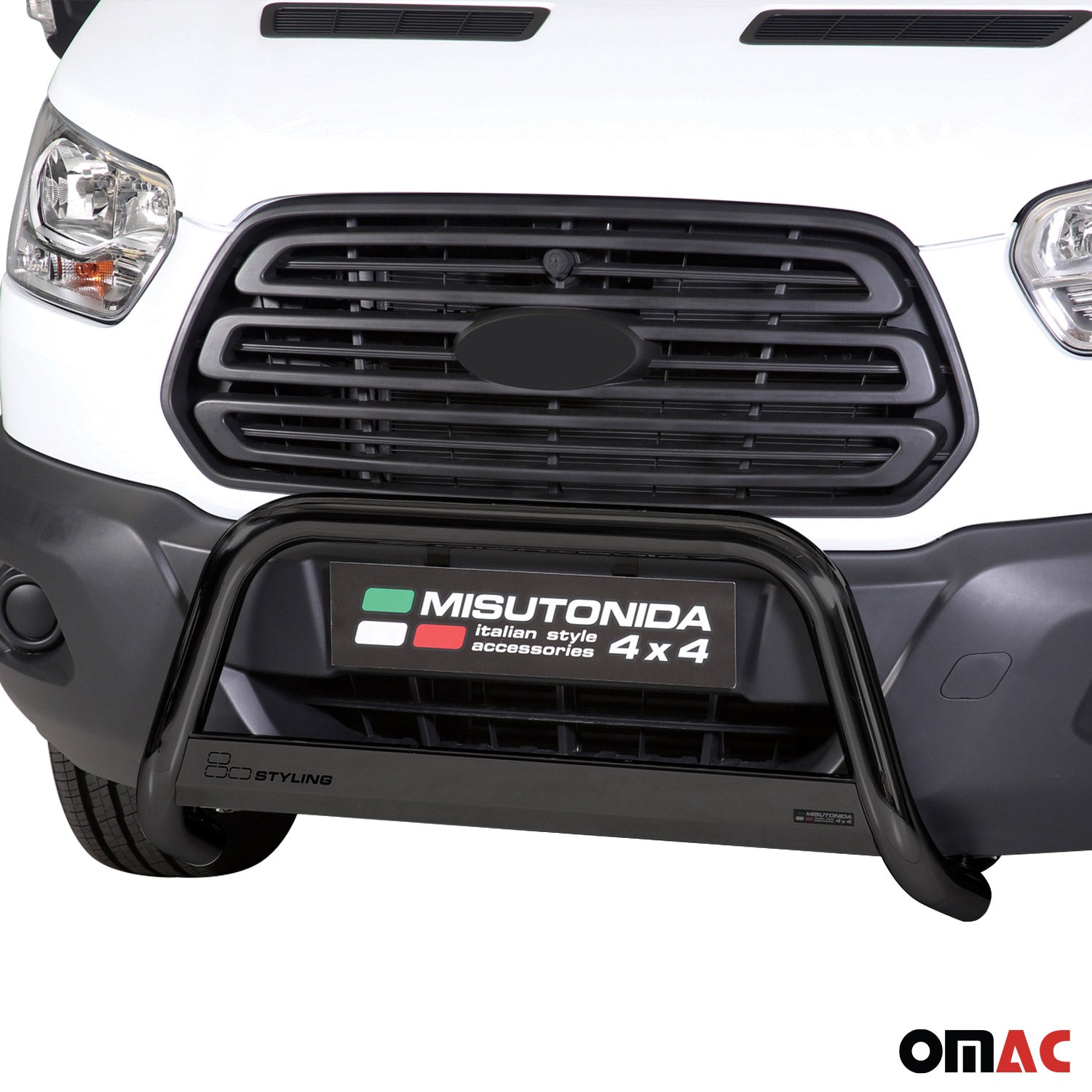 Frontbügel Frontschutzbügel für Ford Transit 2015-2026 ø63mm Stahl Schwarz