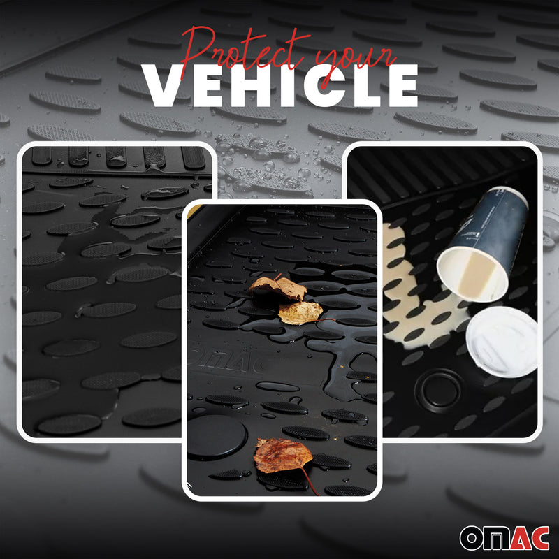 2008-2015 BMW 7 Series F02 floor mats TPE black 4 pcs