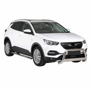 Edelstahl Seitenschweller Schwellerrohre für Opel Grandland X 2017-2024 Silber