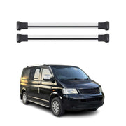 Dachträger für VW T5 T6 Transporter Multivan Caravelle 2003-2024 Alu Silber 2tlg