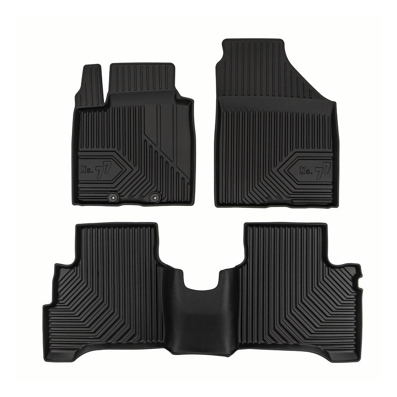 Fußmatten Gummimatten No.77 für Suzuki Swift VII 2024-2025 TPE Schwarz 3 tlg