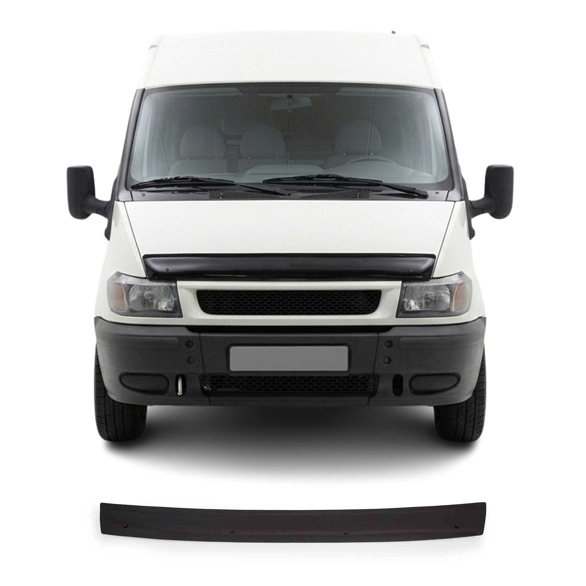 Motorhaube Deflektor Insekten Steinschlagschutz für Ford Transit 2000-06 Dunkel
