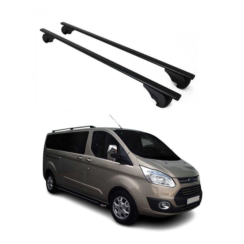 Dachträger Grundtäger für Ford Tourneo Custom 2012-2023 75kg Metall Schwarz 2x