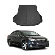 Kofferraummatte Kofferraumwanne für Toyota Avensis 2008-2018 Gummi TPE Schwarz