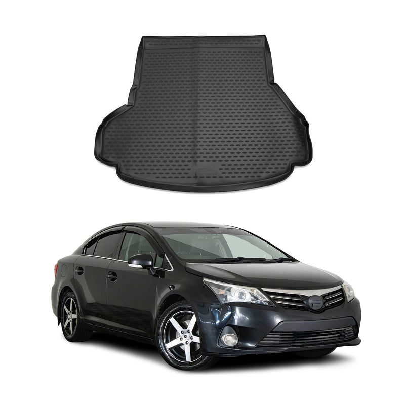 Kofferraummatte Kofferraumwanne für Toyota Avensis 2008-2018 Gummi TPE Schwarz