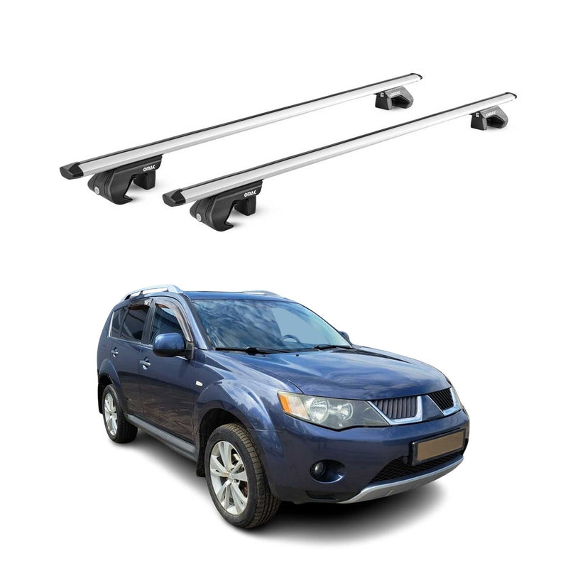 Dachträger für Mitsubishi Outlander 2006-2012 5 tür 90kg Alu Silber 2x ABE
