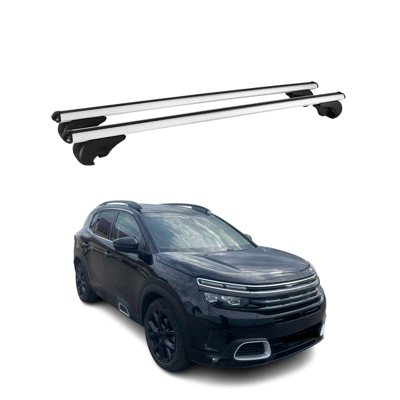 Dachträger Grundtäger für Citroen C5 Aircross 2018-2025 75kg Alu Silber 2 tlg