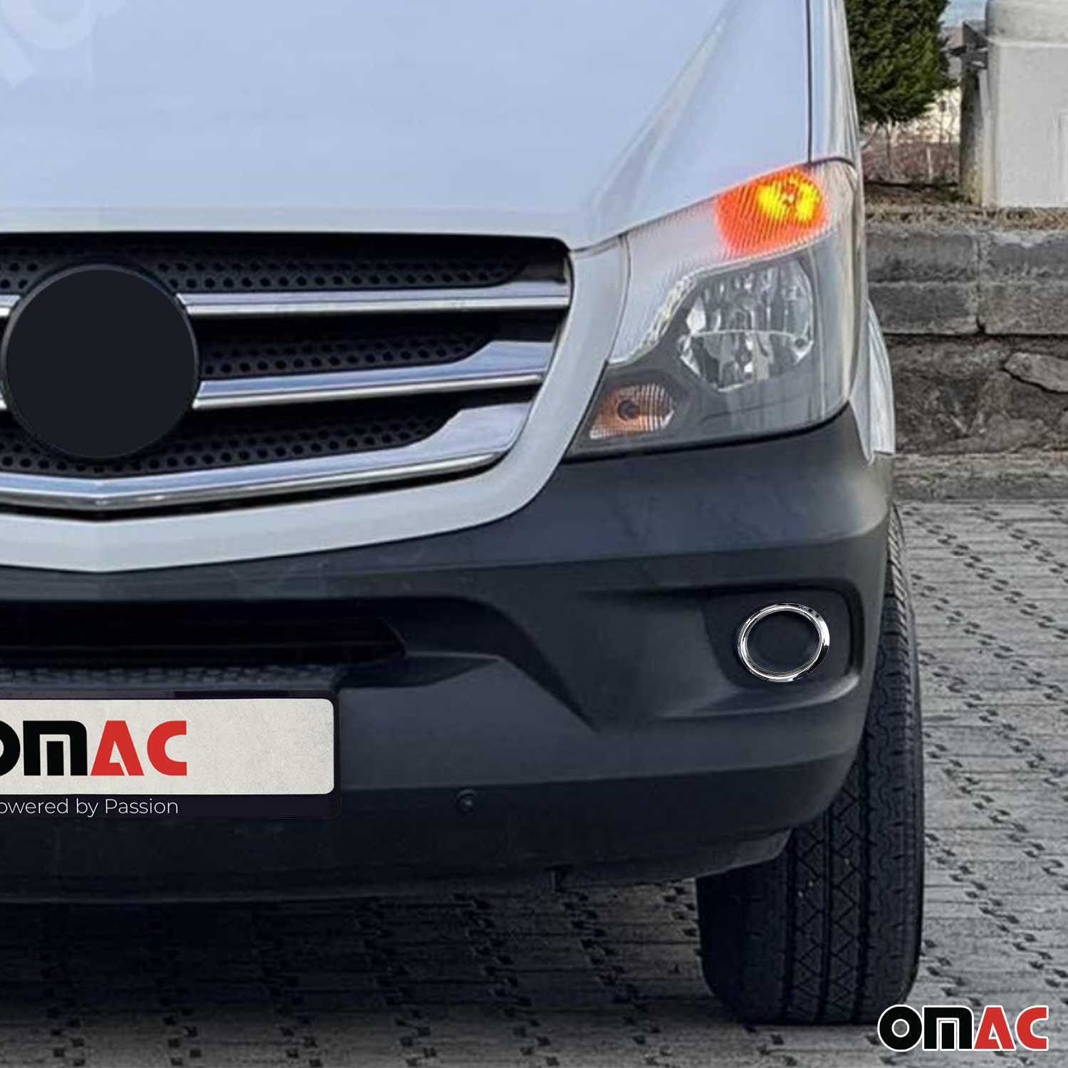 Nebelscheinwerfer Rahmen Chrom für Mercedes Sprinter 2013-2018 Edelstahl 2x