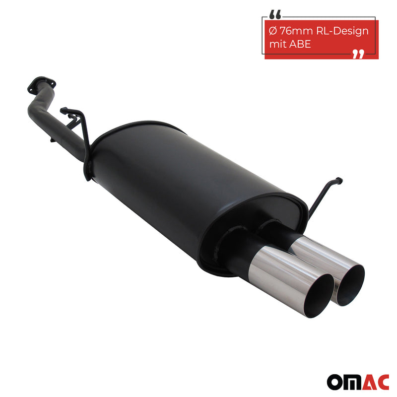 Novus Sportauspuff für BMW E36 Compact 316i 2x76mm RL-Design  mit ABE