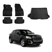 OMAC Fußmatten & Kofferraumwanne Set für Audi Q2 2017-2026