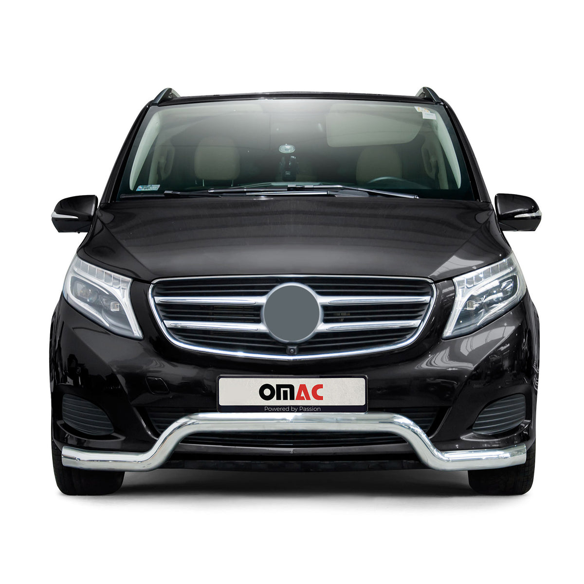 Frontbügel Frontschutzbügel für Mercedes Klasse 2014-2024 Low Stahl ABE Silber