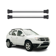 Dachträger Grundtäger für Dacia Duster mk1 2014-2017 FL 75kg Alu Silber 2 tlg