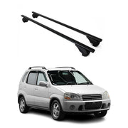 Dachträger Grundtäger für Suzuki Ignis mk1 2000-2008 75kg Metall Schwarz 2 tlg