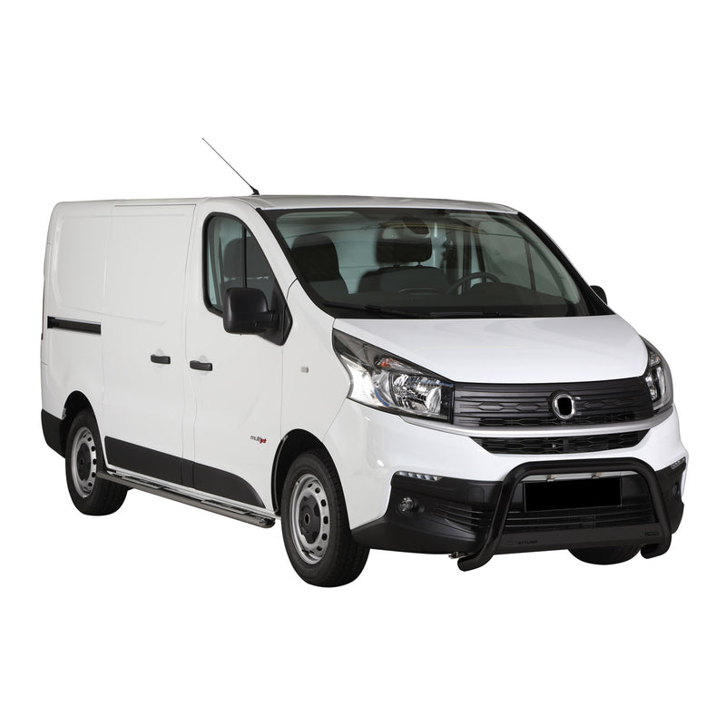 Frontbügel Frontschutzbügel für Fiat Talento 2016-2021 Schwarz Edelstahl ø63 mm