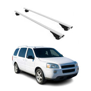 Dachträger Grundtäger für Chevrolet Uplander 2005-2009 75kg Metall Silber 2 tlg