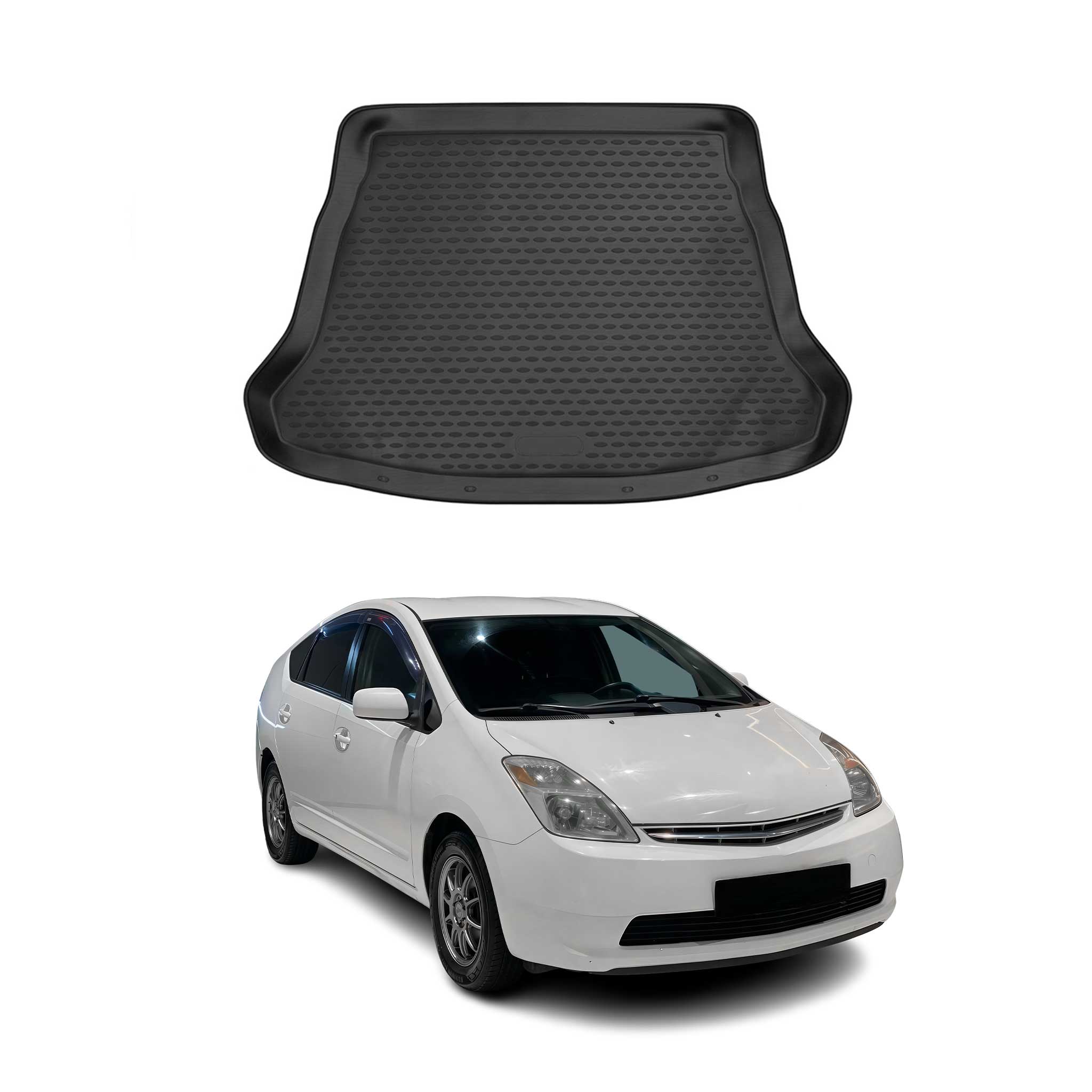 Kofferraummatte Kofferraumwanne für Toyota Prius 2015-2022 Gummi TPE Schwarz