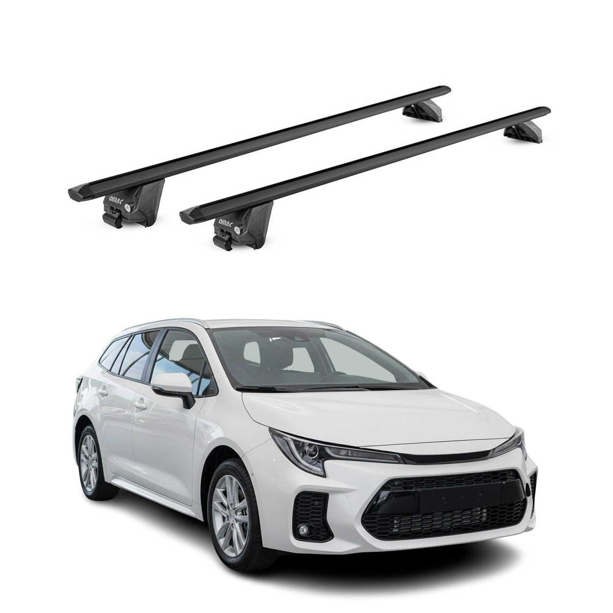 Dachträger Grundtäger für Suzuki Swace 2020-26 100kg Aluminium Schwarz 2 tlg ABE