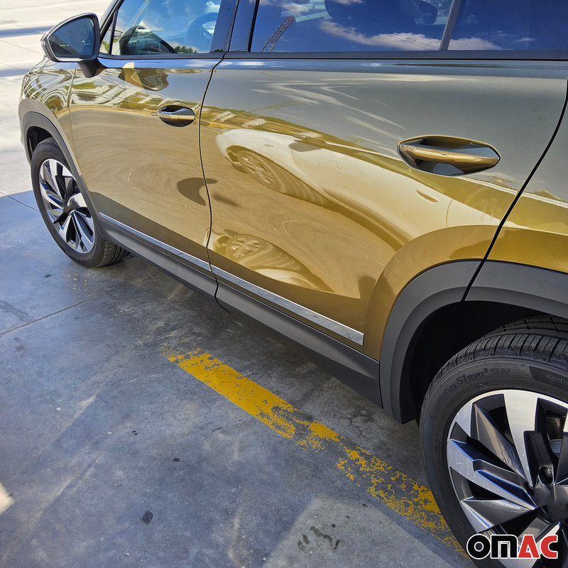 Seitentürleiste Türleiste Türschutz für Skoda Kodiaq II 2024-2025 Edelstahl 4x