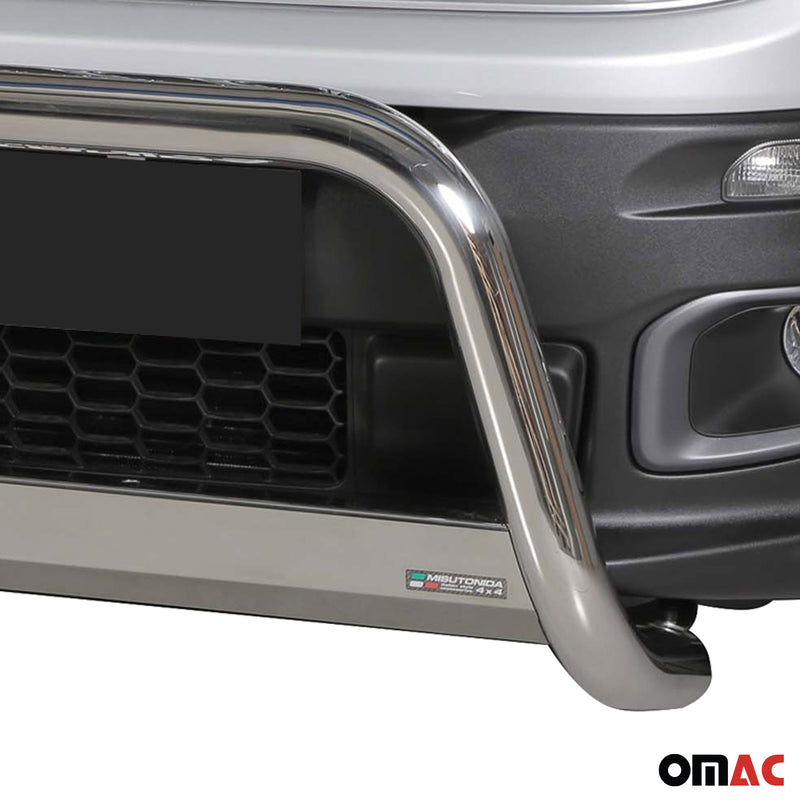 Frontbügel Frontschutzbügel für Jeep Renegade 2014-2017 ø63mm Stahl Silber