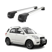 Dachträger Grundträger für Daihatsu Terios II J200 2006-2017 Aluminium Grau 2tlg