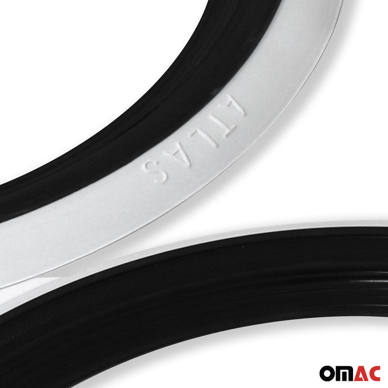 4x weißwandringe weißwandreifen 14 Zoll Schwarz weiß Echt Gummi Auto Tuning