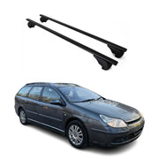 Dachträger Grundtäger für Citroen C5 Kombi 2001-2008 75kg Metall Schwarz 2 tlg
