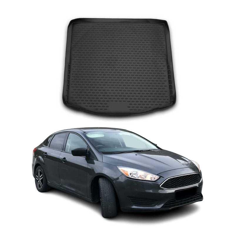 Kofferraummatte Kofferraumwanne für Ford Focus III Limo 2011-2018 Gummi TPE